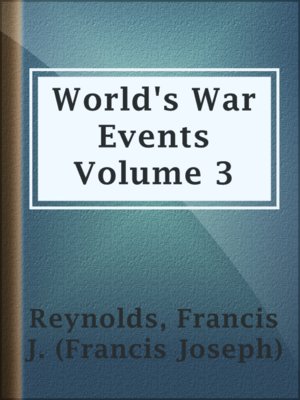 cover image of World's War Events  Volume 3